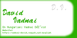 david vadnai business card